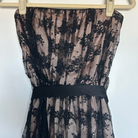 Vintage Strapless Lace Dress - Picture 3 of 12